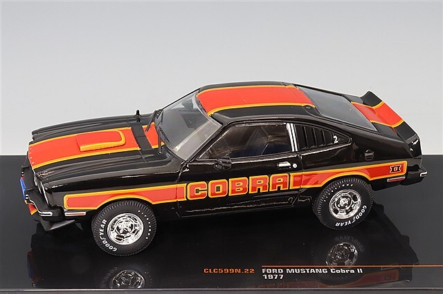 イクソ 1/43 フォード マスタング コブラII 1977 ブラック/レッド イクソ 1/43 フォード マスタング コブラII 1977 ブラック/レッド