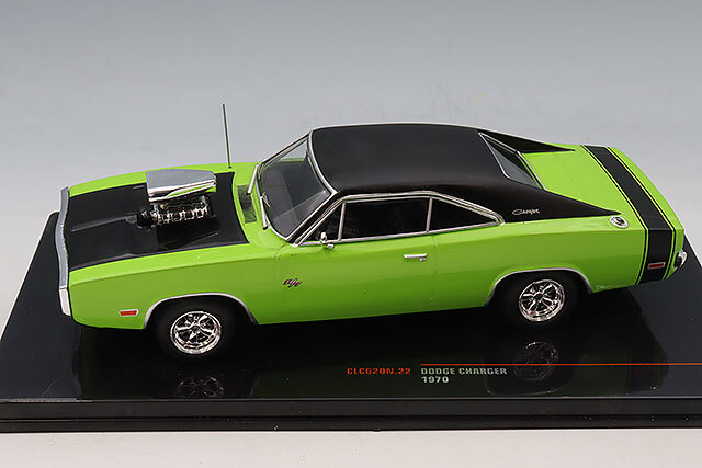 イクソ 1/43 ダッジ チャージャー 1970 グリーン/ブラック