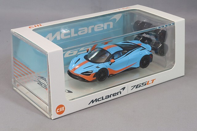 CMモデル 1/64 マクラーレン 765LT オレンジ/ブルー