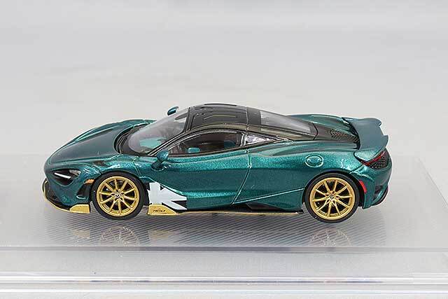 CMモデル 1/64 マクラーレン 765LT メタリックブラックグリーン
