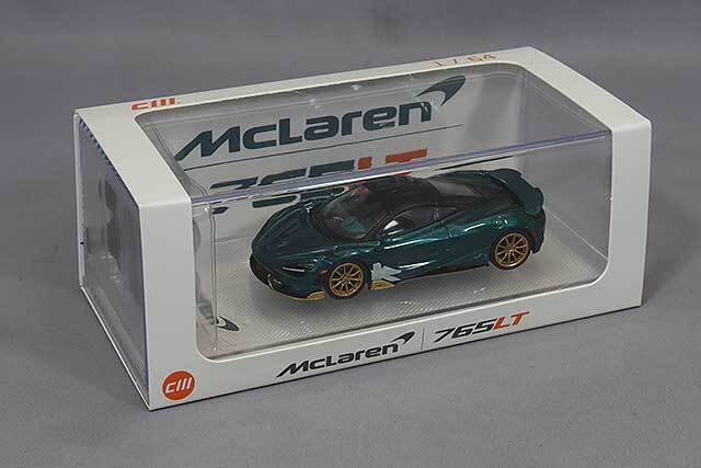 CMモデル 1/64 マクラーレン 765LT メタリックブラックグリーン