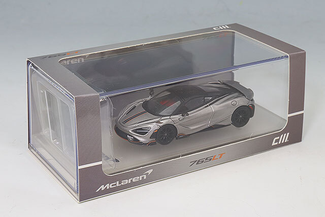 CMモデル 1/64 マクラーレン 765LT シルバーグレー