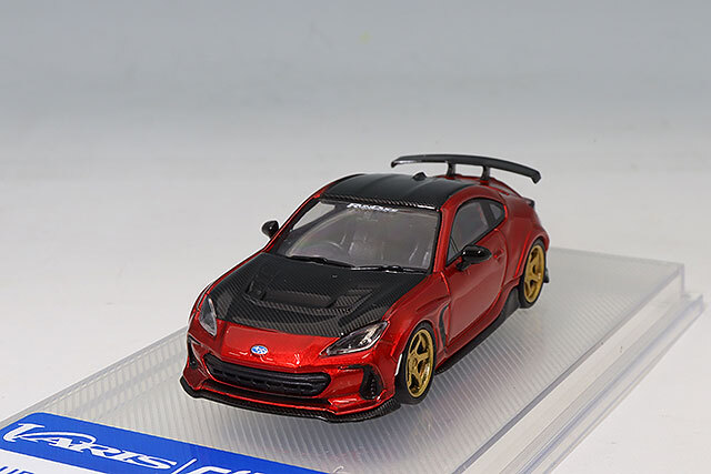 CMモデル 1/64 スバル BRZ バリス ワイドボディ メタリックレッド
