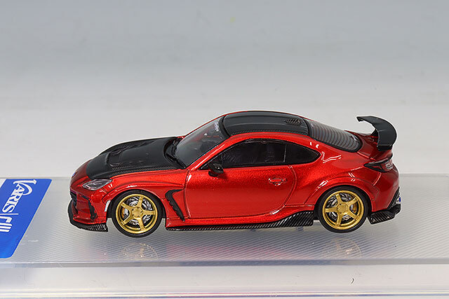 CMモデル 1/64 スバル BRZ バリス ワイドボディ メタリックレッド