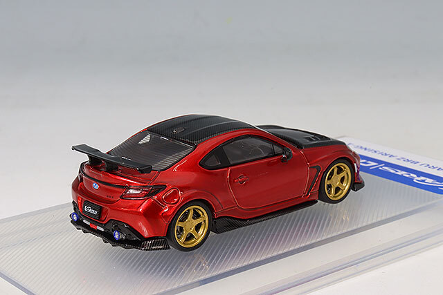 CMモデル 1/64 スバル BRZ バリス ワイドボディ メタリックレッド