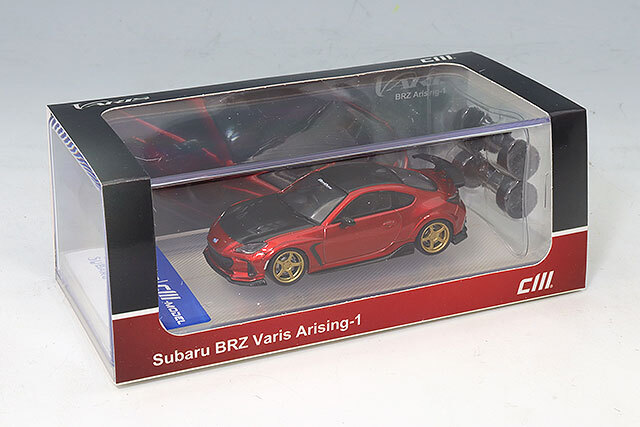 CMモデル 1/64 スバル BRZ バリス ワイドボディ メタリックレッド