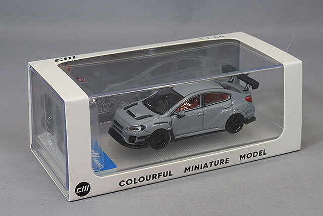 CMモデル 1/64 スバル バリス ワイドボディ STI グレー