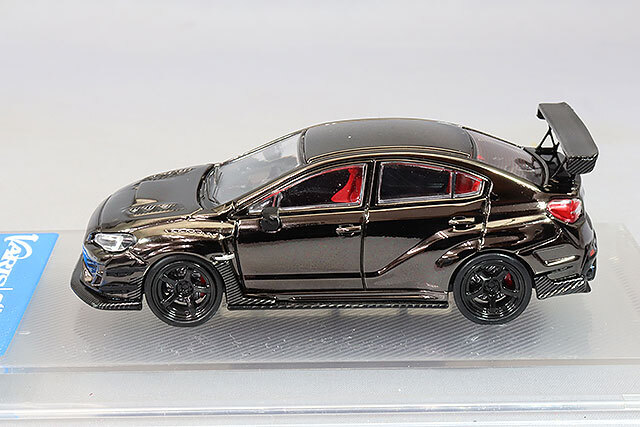 CMモデル 1/64 スバル バリス ワイドボディ 1.0 STI クロームブラック