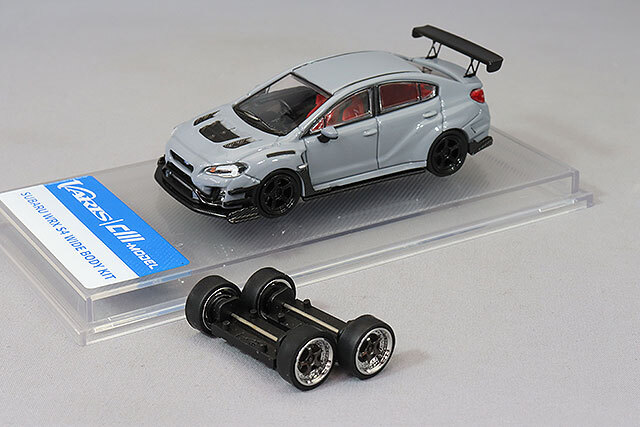 CMモデル 1/64 スバル バリス ワイドボディ 2.0 WRX グレー