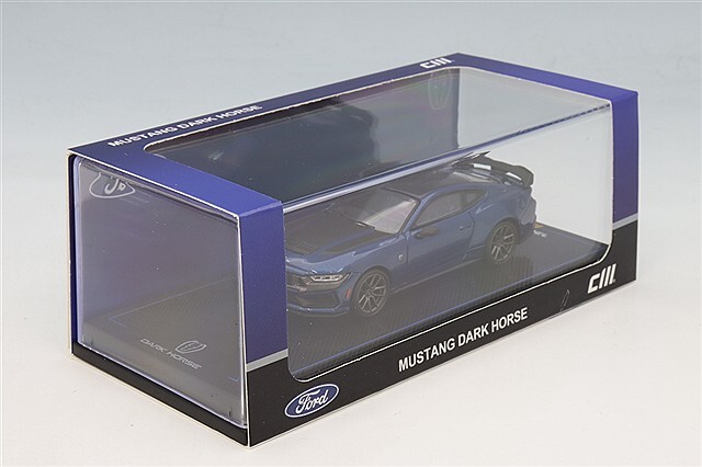 CMモデル 1/64 フォード マスタング ダークホース ブルーエンバー