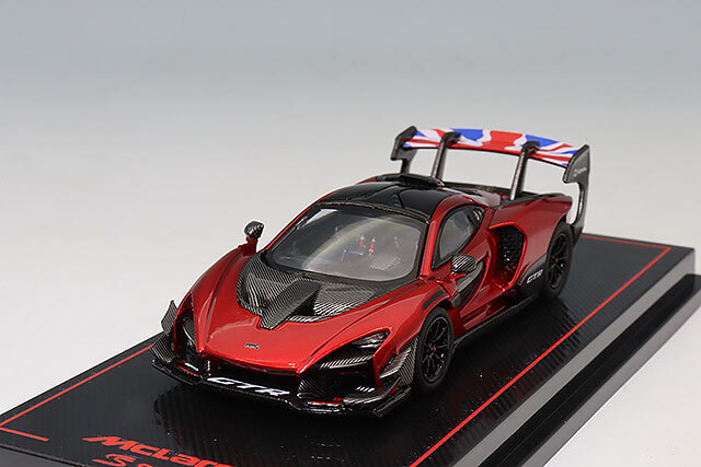CMモデル 1/64 マクラーレン セナ GTR メタリックレッド