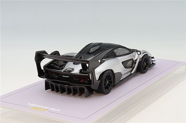 CMモデル 1/64 マクラーレン セナ GTR メタリックシルバーグレー
