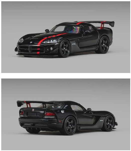 ☆予約品☆ CMモデル 1/64 ダッジ バイパー ACR (ZBII) ブラック