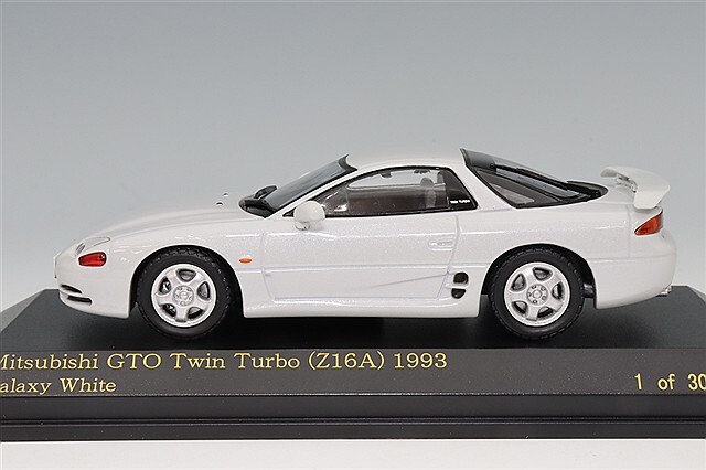 希少 CAR-NEL 三菱 GTO Twin Turbo 1/43 美品 白 1/43 三菱 GTO Twin Turbo (Z16A) 1993 Galaxy White 株式会社