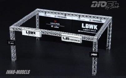 ☆ イノモデル 1/64 LBWK オートサロン ジオラマ 997 LBWK Chrome