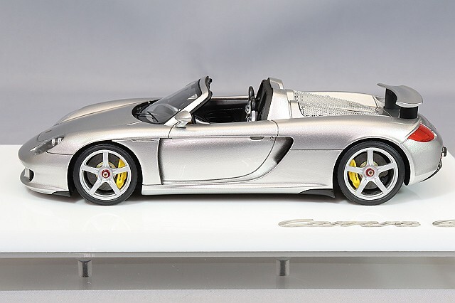 アイドロン 1/43 ポルシェ カレラ GT 2004 リアウィングアップ GTシルバー