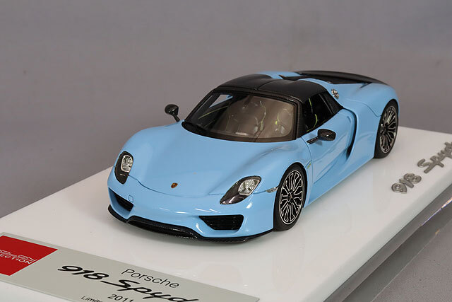 アイドロン 1/43 ポルシェ 918 スパイダー ガルフブルー