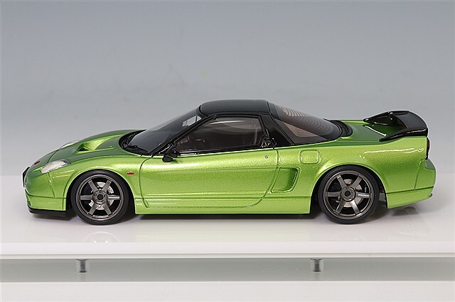 アイドロン 1/43 ホンダ NSX-R (NA2) 2002 ライムグリーンパール/TE37