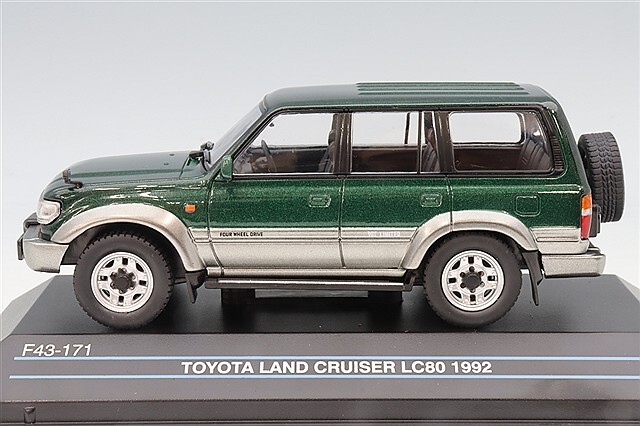 First43 1/43 トヨタ ランドクルーザー LC80 1992 グリーン/グレー