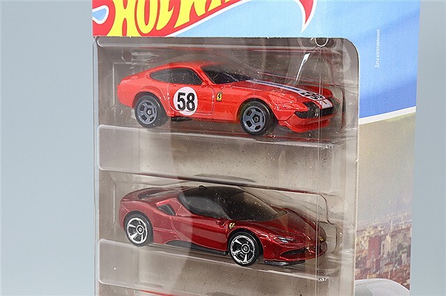 海外並行品 ホットウィール ベーシックカー フェラーリ 5カーパック