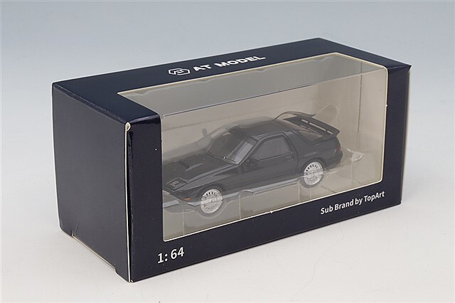 AT MODEL 1/64 マツダ アンフィニ RX-7 FC3S メタリックブラック