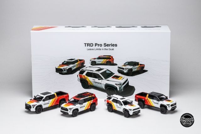 ☆予約品☆ 【DiecastTalk特注】 GCD 1/64 トヨタ TRD PRO 4台セット