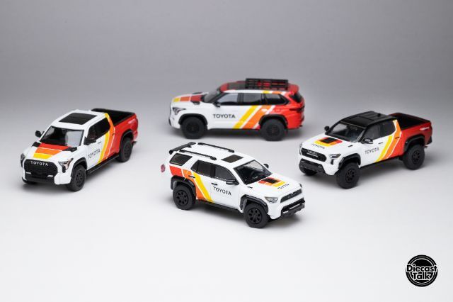 TRD様　4点セット ☆予約品☆ 【DiecastTalk特注】 GCD 1/64 トヨタ TRD PRO 4台セット
