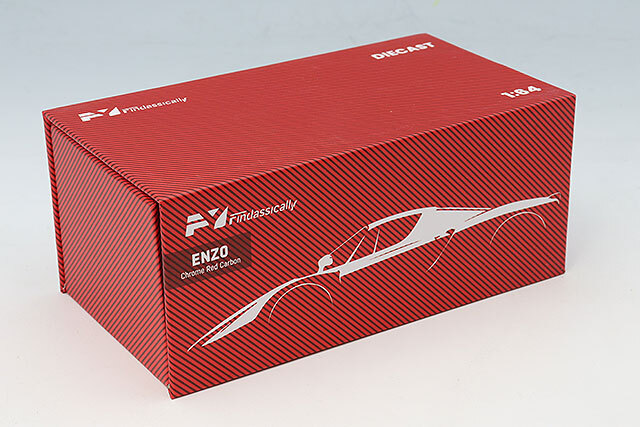 Finclassically 1/64 フェラーリ エンツォ クロームカーボンレッド