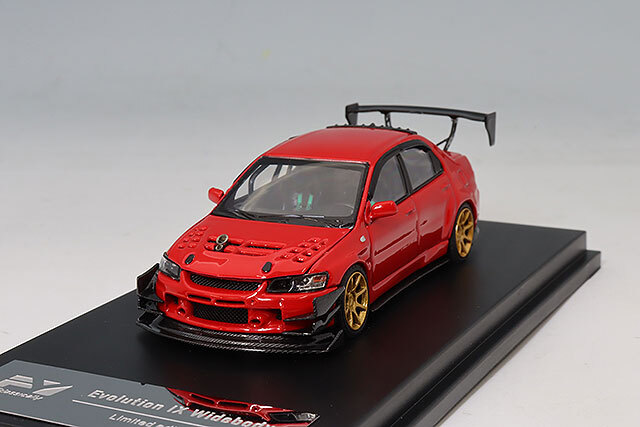 1/64 改 三菱ランサーエボリューションIX RPF1 Greddy 風 関村 Finclassically 1/64 三菱 ランサー エボリューション IX 改 レッド