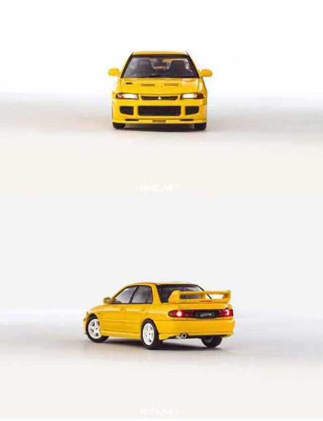 WHELART 1/64 三菱 ランサーエボリューション evo3 イエロー ライト機能付