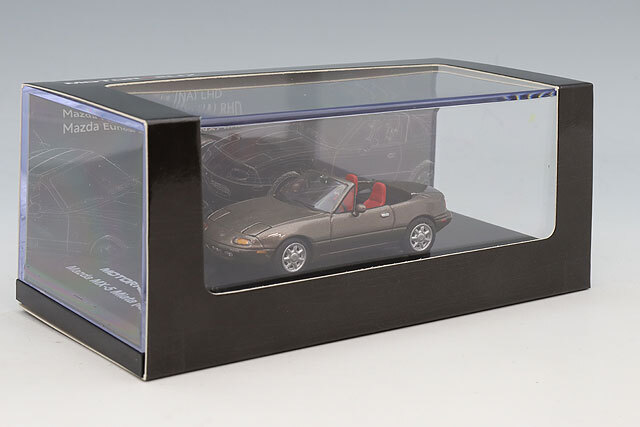MOTORHELIX 1/64 マツダ MX-5 ミアータ (NA) 左ハンドル メタリック