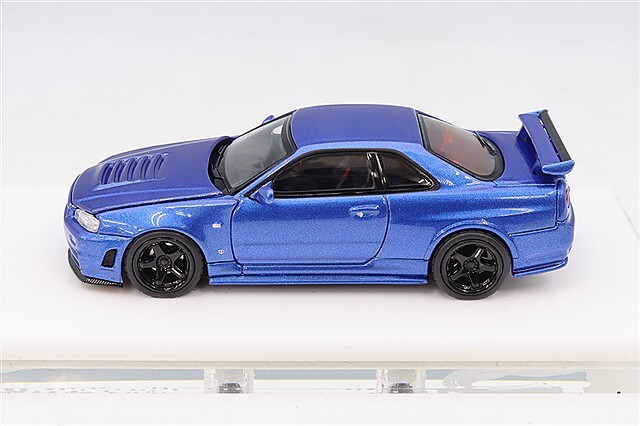 MOTORHELIX 1/64 ニスモ R34 GT-R Z-tune ベイサイドブルー