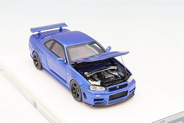 MOTORHELIX 1/64 ニスモ R34 GT-R Z-tune ベイサイドブルー