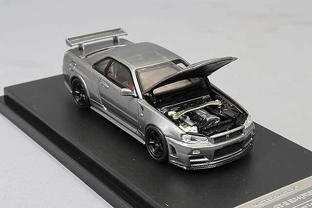 スカイライン GT-R 1/64スケール ミニカー MOTORHELIX 1/64 日産 スカイライン GT-R R34 ニスモ CRS Ver