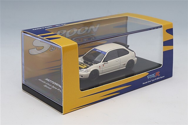 MOTORHELIX 1/64 ホンダ シビック タイプR (EK9) Spoon チャンピオン