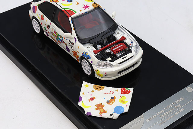 MOTORHELIX 1/64 ホンダ シビック TYPE R (EK9) Children's Day