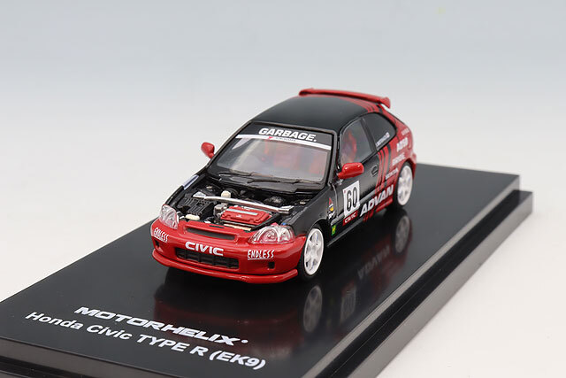 MOTORHELIX 1/64 ホンダ シビック タイプ R (EK9) Advan Livery