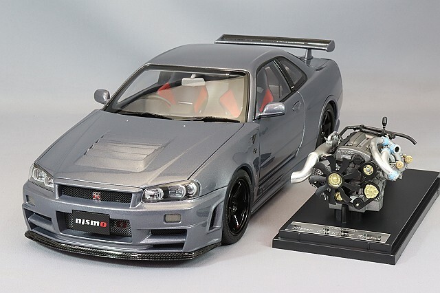MOTORHELIX 1/18 日産 スカイライン GT-R R34 ニスモ CRS VER. ガン 