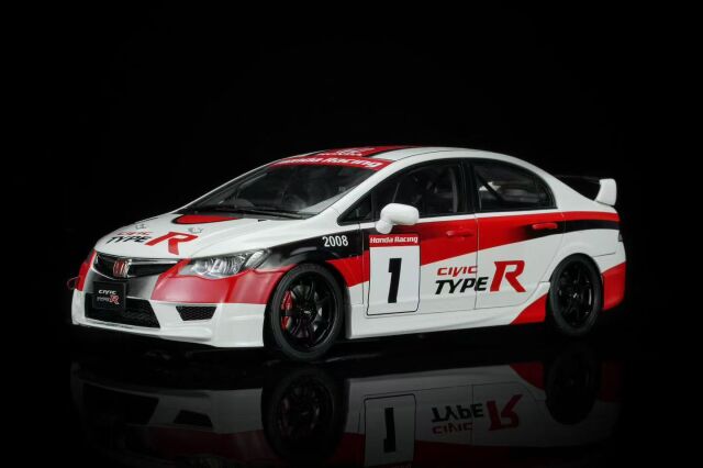☆予約品☆ MOTORHELIX 1/18 ホンダ シビック TYPE R (FD2) 2012 日本