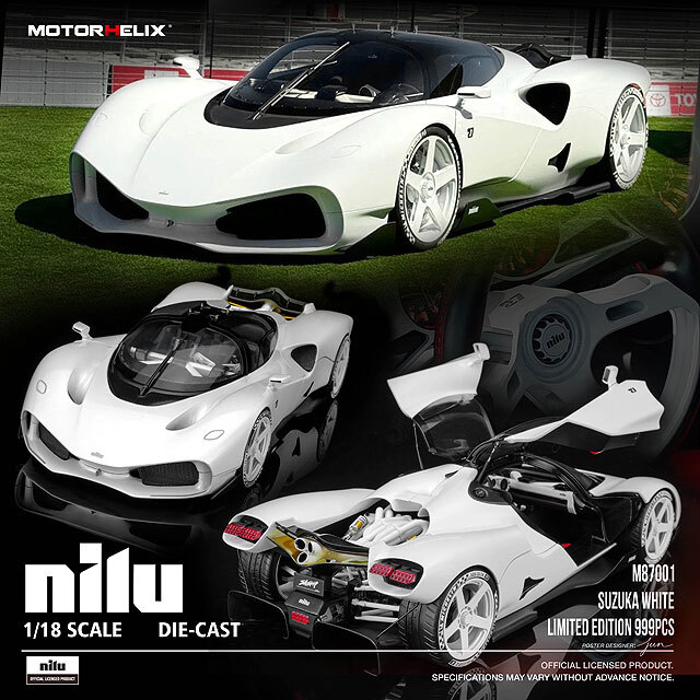 ☆予約品☆ MOTORHELIX 1/18 Nilu スズカホワイト