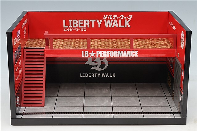 MOTORHELIX 1/64 LIBERTY WALK テーマガレージ レッド