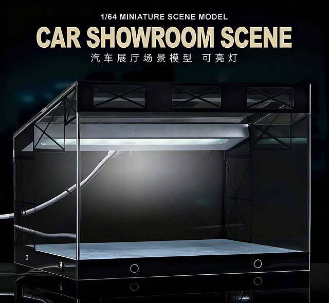 収蔵家　ガレージ　6点セット　1:64 LEDライト付 ガレージ　ショールーム 収蔵家 ガレージ 6点セット 1:64 LEDライト付 ガレージ ショールーム