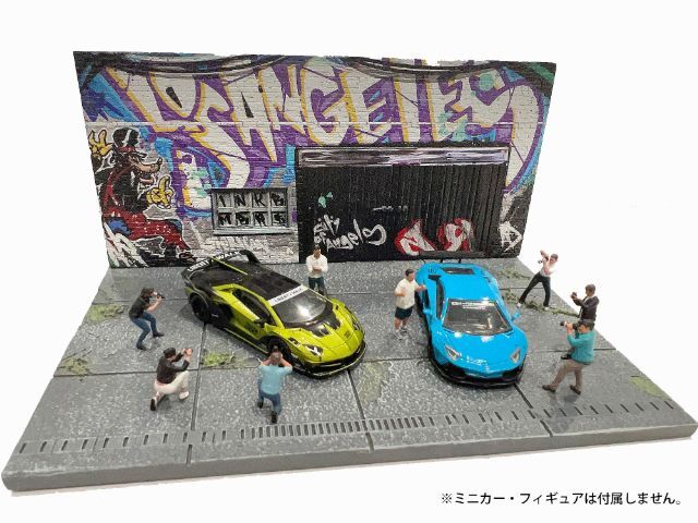 ☆予約品☆ アメリカンジオラマ 1/64 ストリートアート ジオラマ LA