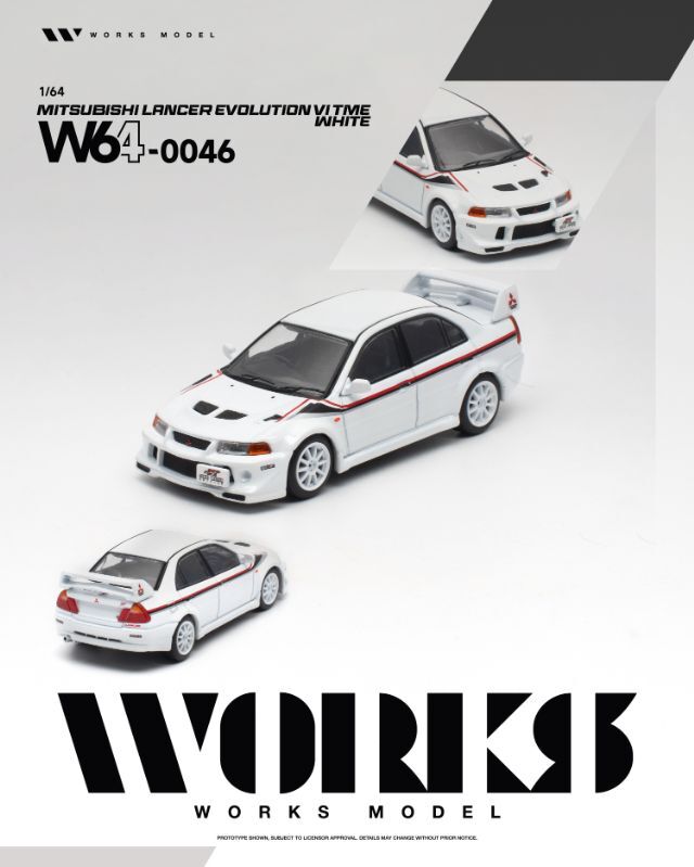 ☆予約品☆ WORKS Model 1/64 三菱 ランサーエボリューション VI トミ
