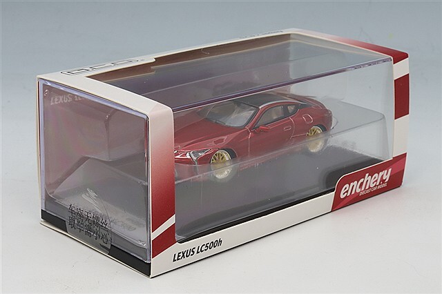 GCD x エンチェリー 1/64 レクサス LC500h ローライダー レッド (左