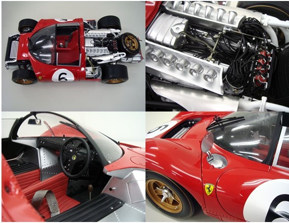 GMP 1/8 フェラーリ 330 P4 スパイダー 1967 ブランズハッチ6H 2位 #6