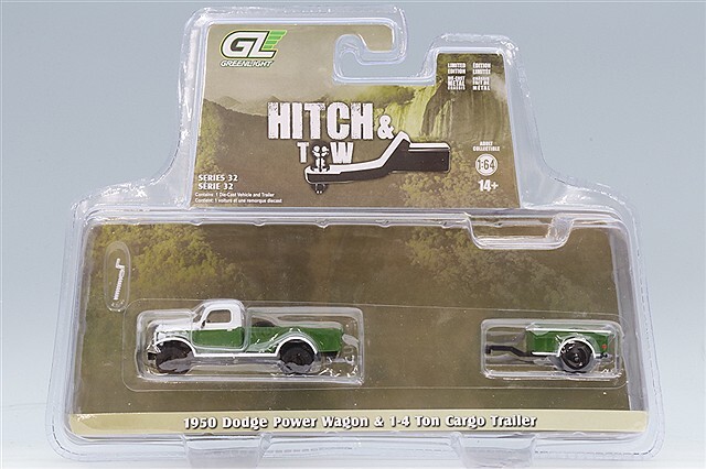 グリーンライト 1/64 1950 ダッジ パワーワゴン グリーン/ホワイト & 1