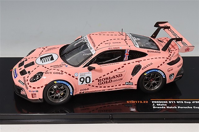 イクソ 1/43 ポルシェ 911 GT3 2023 ブランズハッチ ポルシェカップ GB