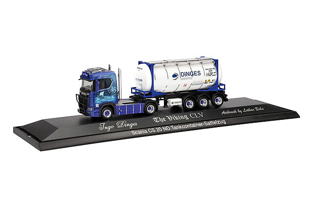 ☆予約品☆ ヘルパ 1/87 スカニア CS 20 ロールーフ タンクコンテナ