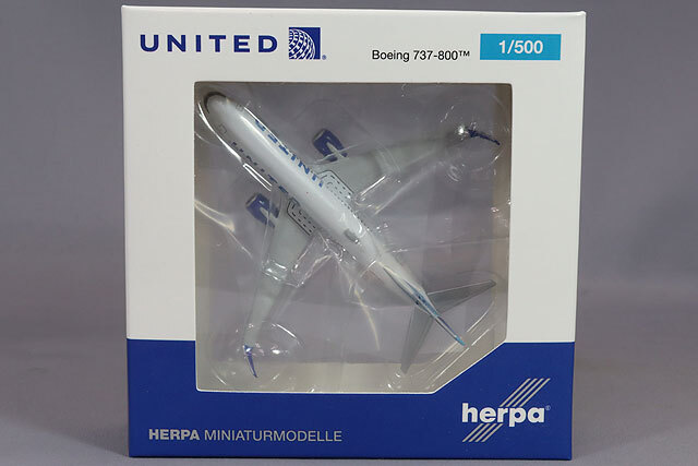 ユナイテッド航空 ノベルティ ボーイング737-800 模型 ヘルパ 1/500 ボーイング 737-800 ユナイテッド航空 N87531
